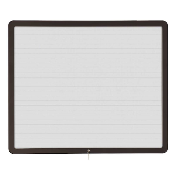 Sliding Door Wood Corkboard, 60"x36", Ligh, UV9004OCS-LTOAK-BLACK